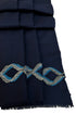 The Statesman Embroidered Fine Wool Silk Stole